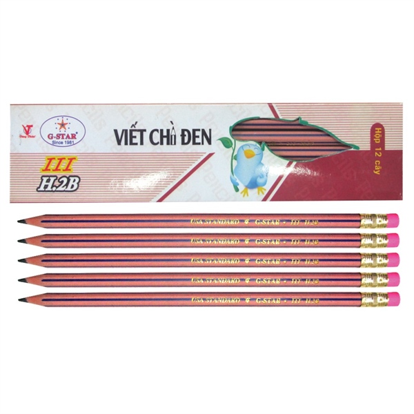 Bút chì gọt vỏ nhựa HB G-Star 111 (12)