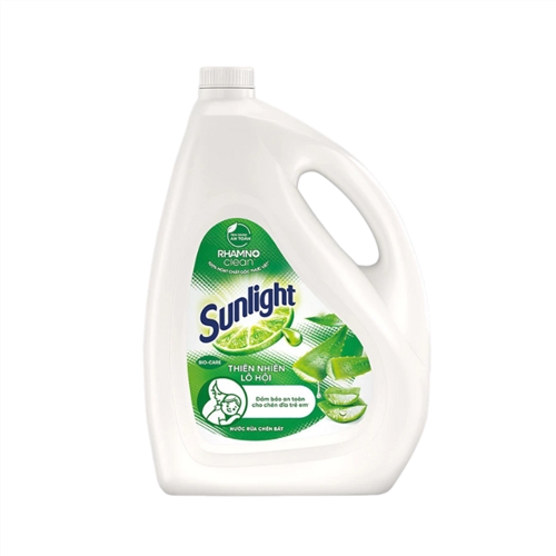 Nước rửa chén Sunlight Bio-Care Thiên nhiên lô hội 3.5kg (3 can / thùng)