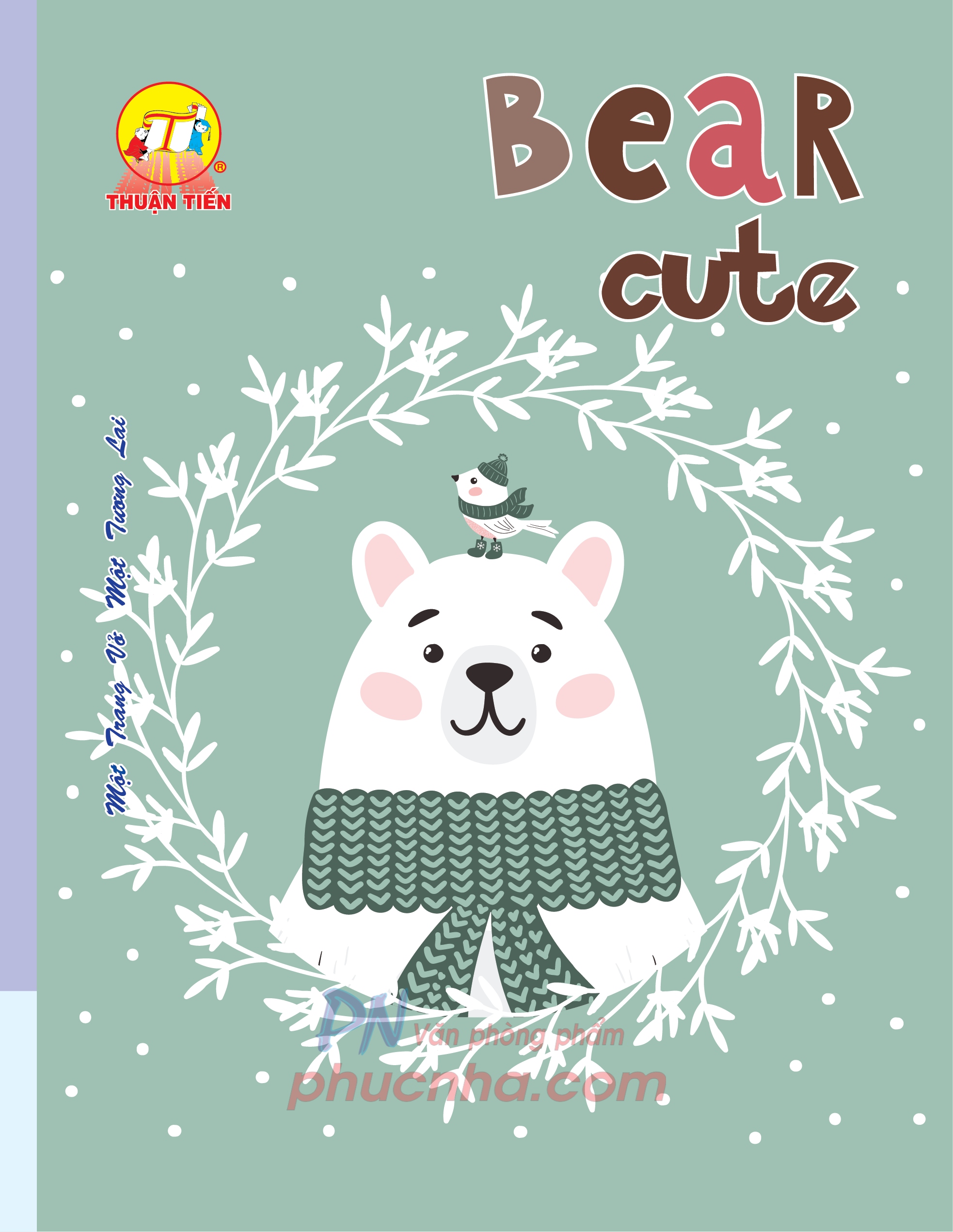 Tập HS Thuận Tiến Bear Cute 96 trang 95gsm 4 ôly học sinh A5 Tibook (10/120)