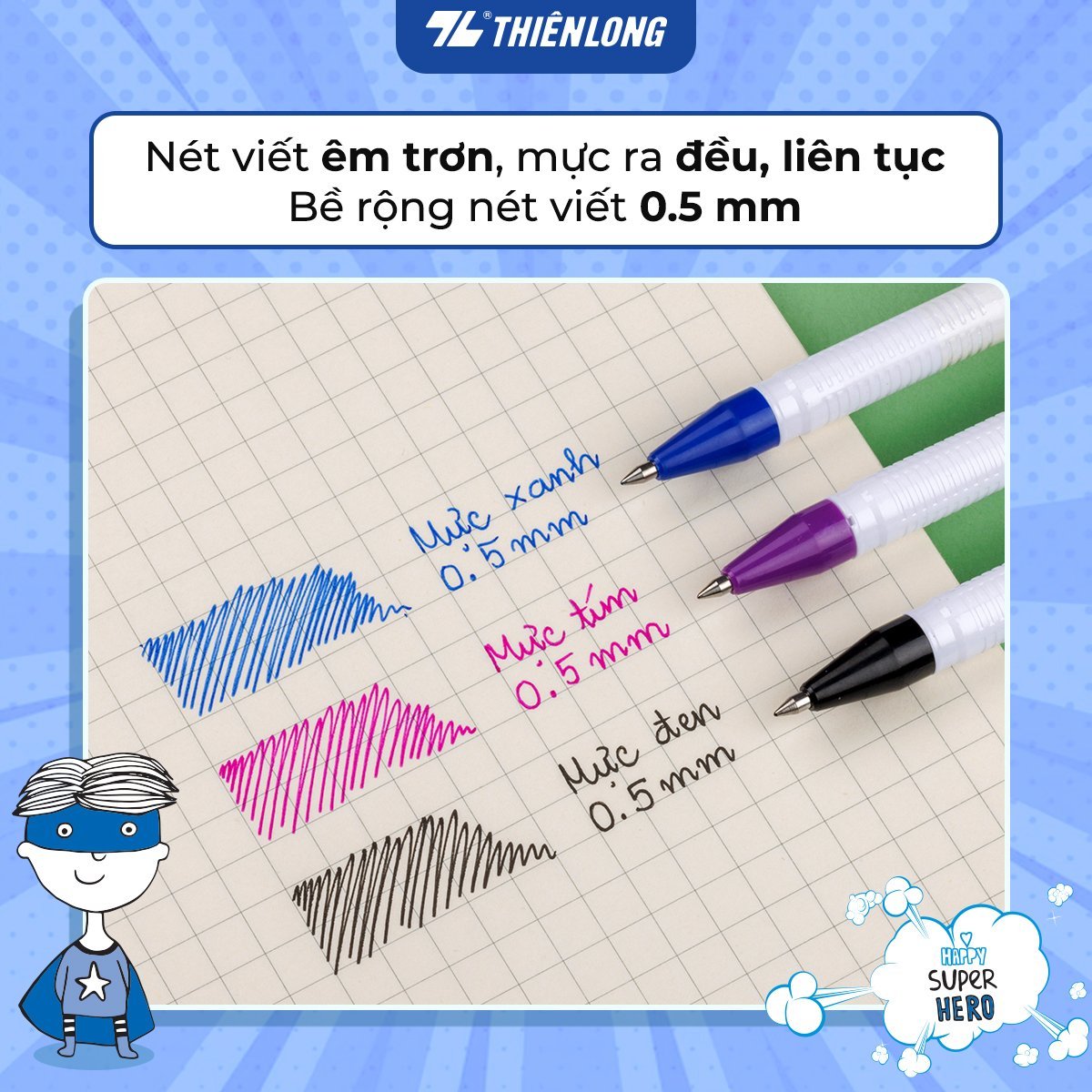 Bút gel Thiên Long GEL-07 Roader 0.5 (20)