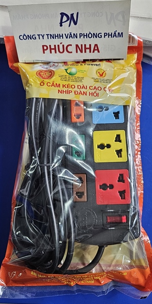 Ổ cắm điện kéo dài Lioa 3D3S52 (5m x 2 lõi, 3 ổ 3, 3 ổ 2)