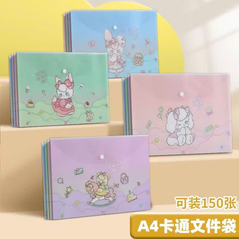 Bìa nút hình A4 nhiều mẫu (12 cái/ xấp mix mẫu)