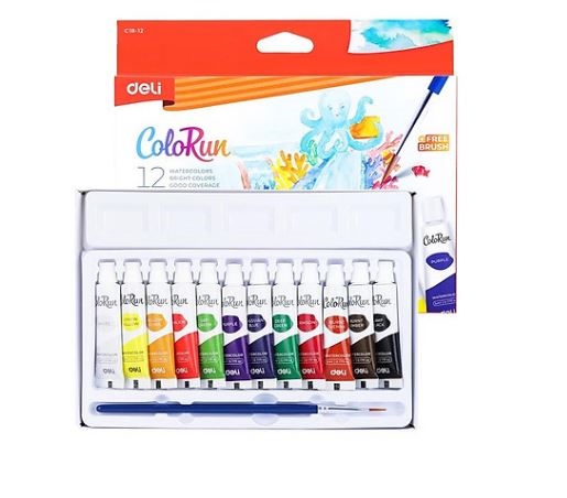 Màu nước dạng tuýt 5ml Deli C18 (18)