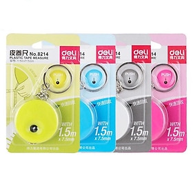 Thước dây cuộn 1.5m x 7mm Deli 8214
