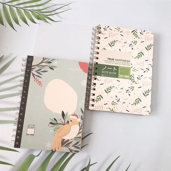 Sổ lò xo A5 Takeyo TMG-8535 200tr 80gsm bìa nhựa kẻ chấm