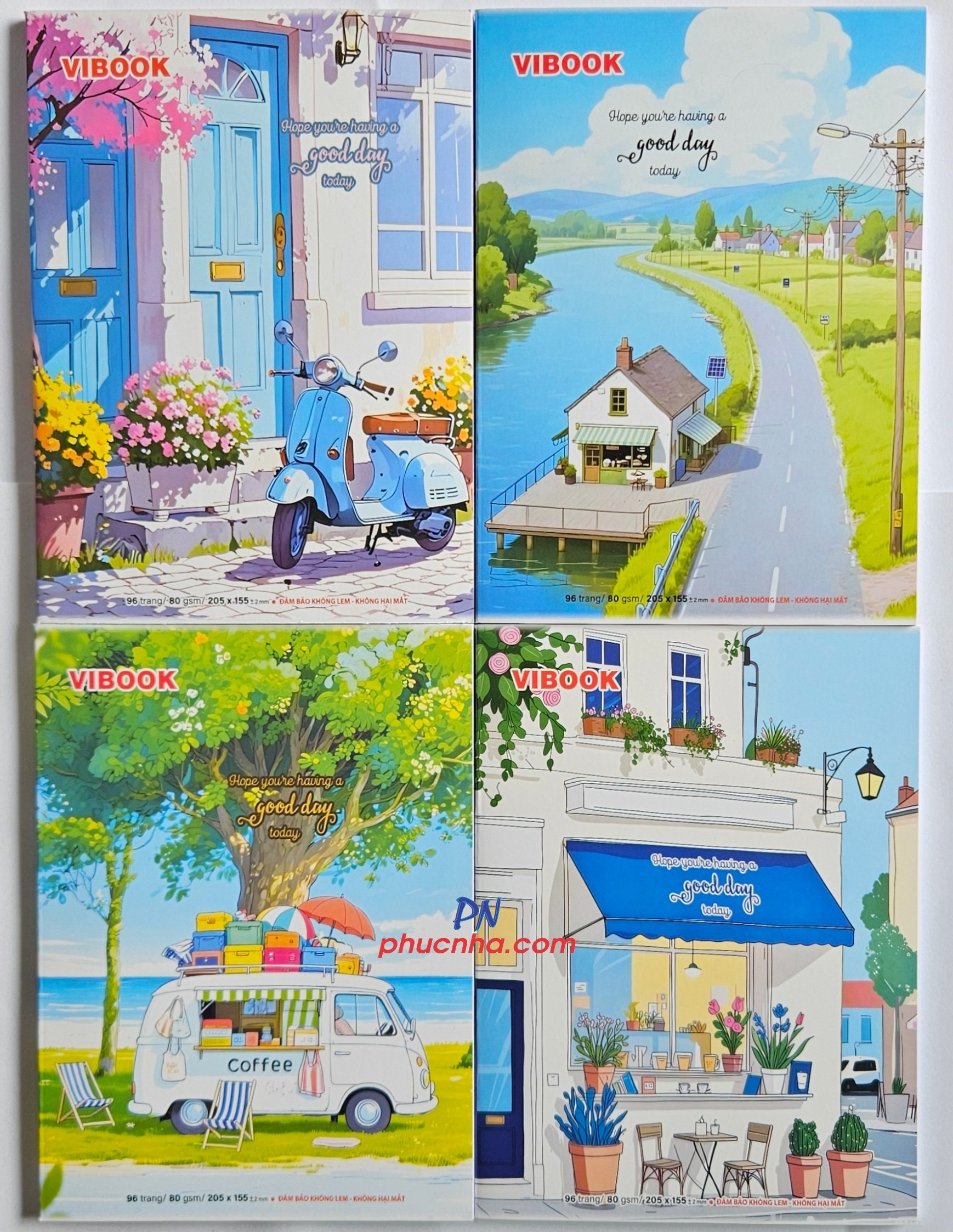 Tập HS Vĩnh Tiến Good day 96tr 80gsm 4 ô ly caro (10/100)