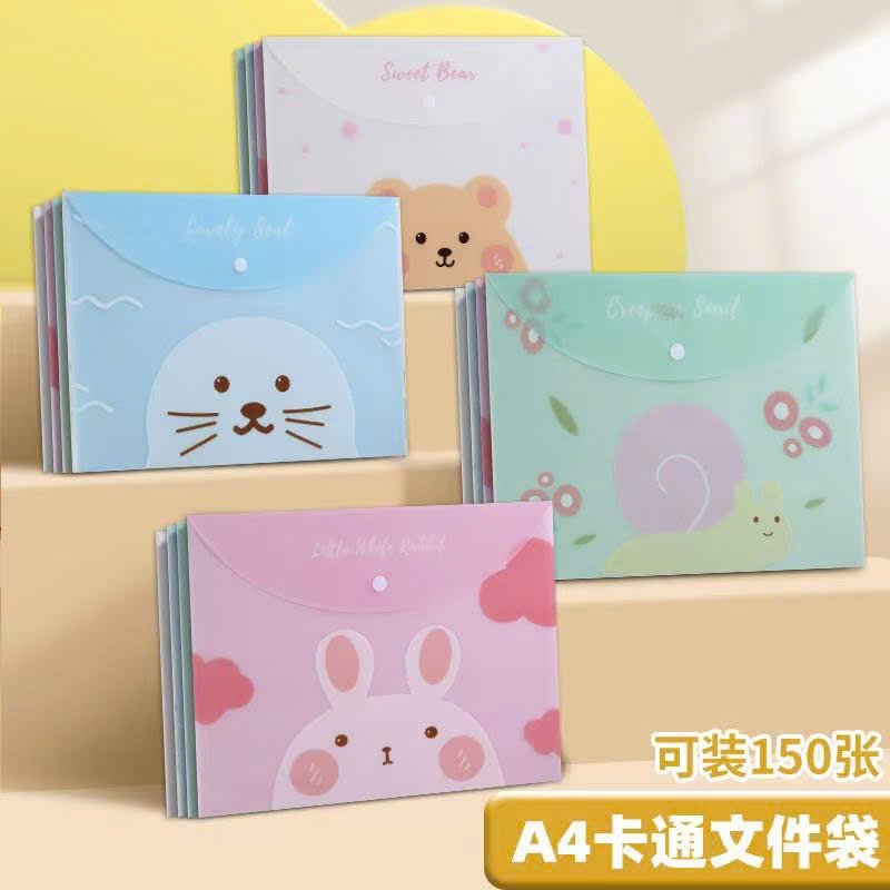 Bìa nút hình A4 nhiều mẫu (12 cái/ xấp mix mẫu)