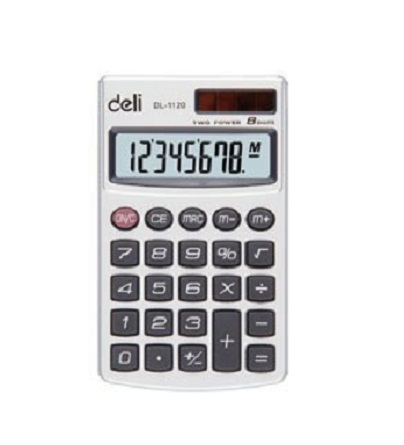 Máy tính Deli 1120 8 số