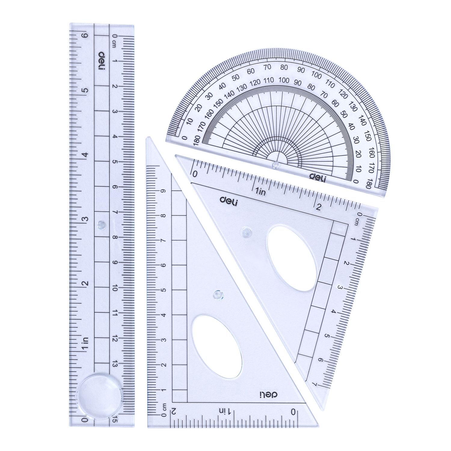 Bộ dụng cụ HS 6 món Hộp nhựa Deli 9609
