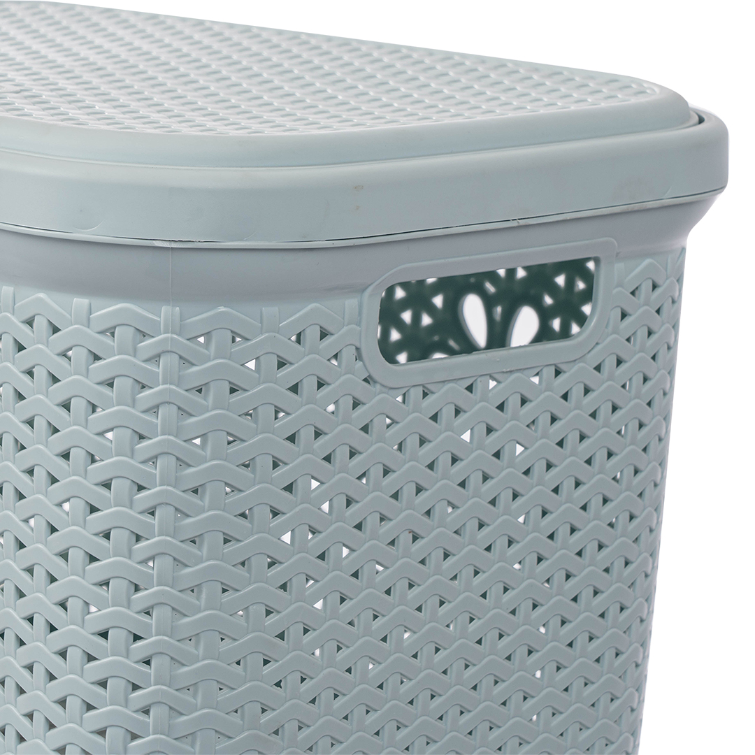 Giỏ nắp hoa Việt Nhật 5158 (45x33x29cm) - giỏ nhựa, sọt nhựa có nắp