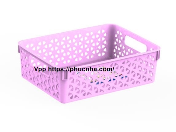 Rổ đan 2T1 27.8x21x7.7cm chữ nhật Duy Tân (25 cái/ kiện)
