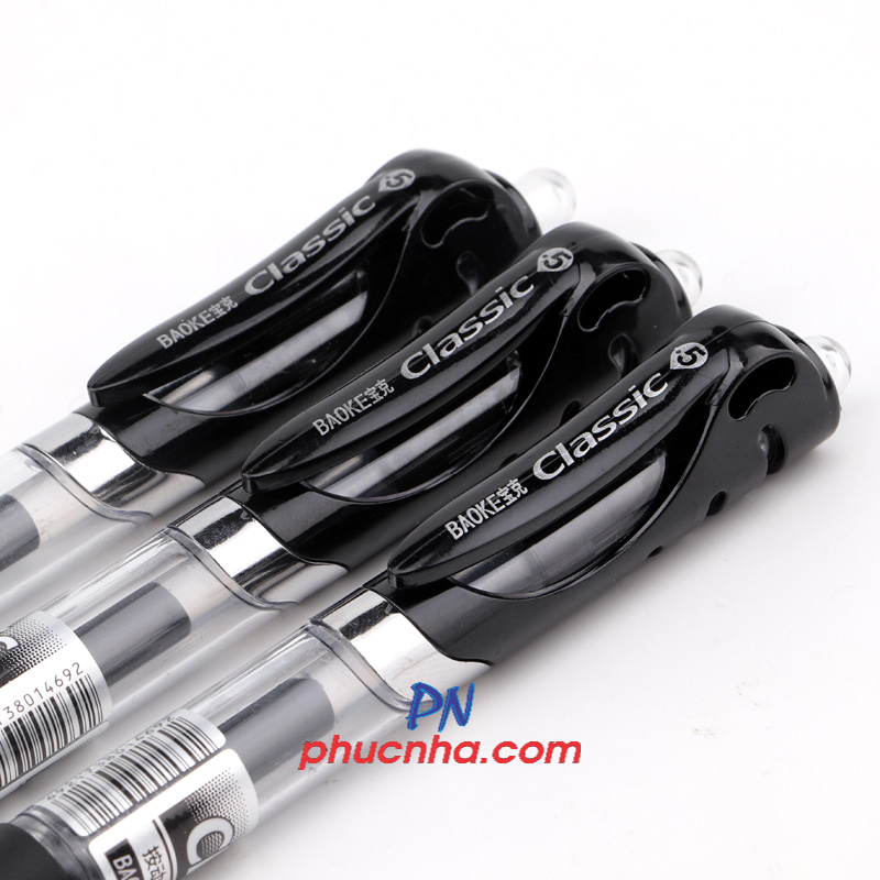 Bút gel bấm Baoke A35 classic 0.5mm (12)