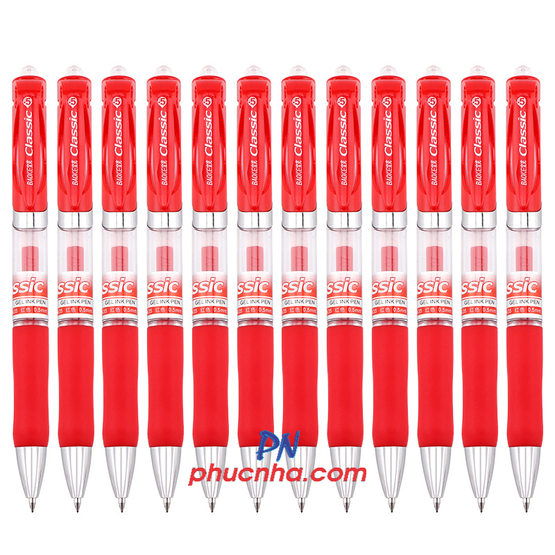Bút gel bấm Baoke A35 classic 0.5mm (12)