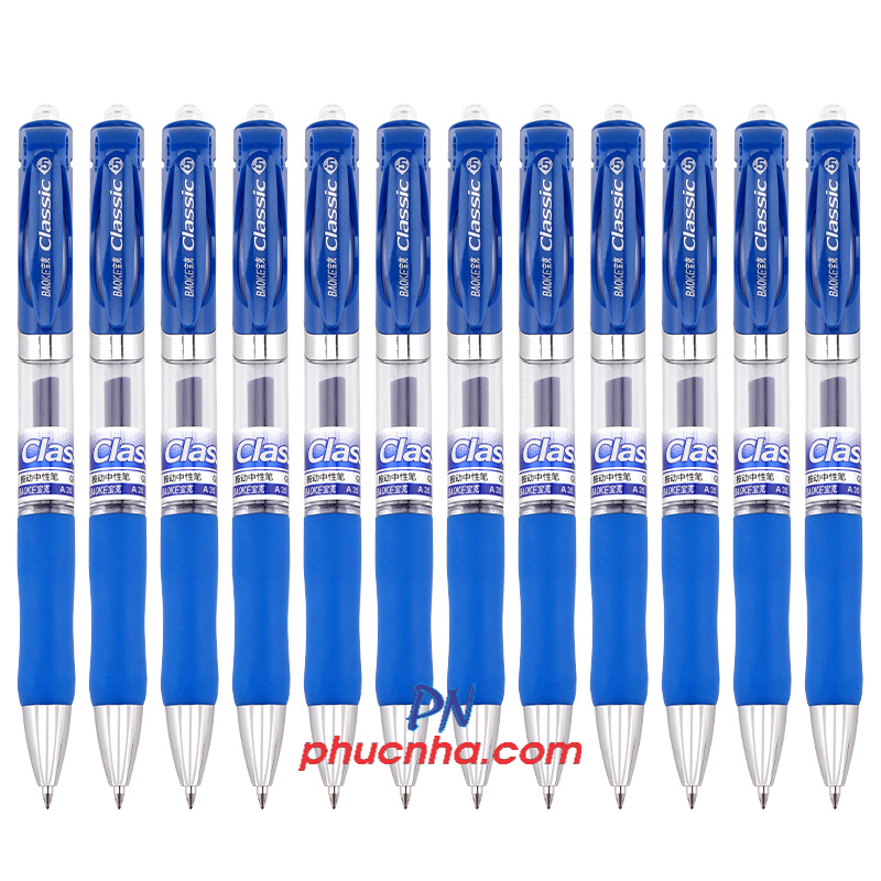 Bút gel bấm Baoke A35 classic 0.5mm (12)