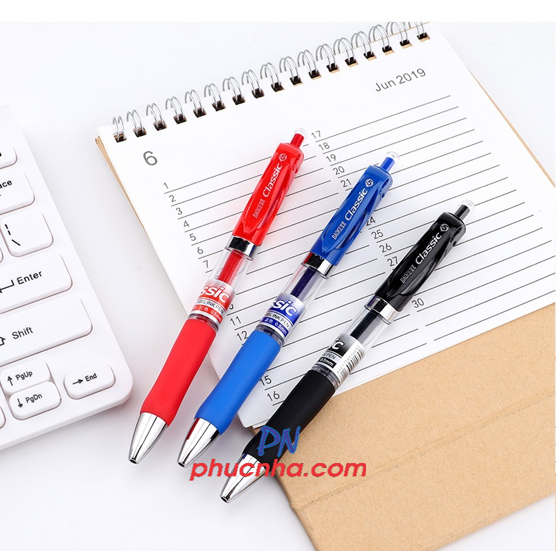 Bút gel bấm Baoke A35 classic 0.5mm (12)