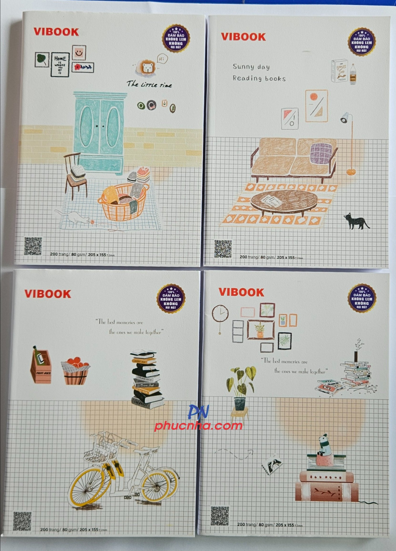 Tập HS Vĩnh Tiến Peaceful 200 trang 80gsm 4 ô ly (5/50)