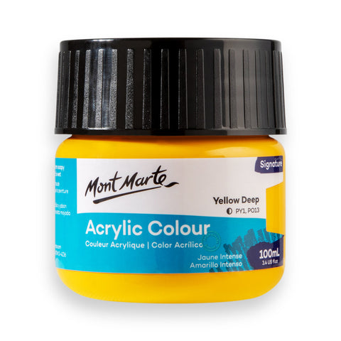 Màu nước acrylic 100ml Mont Marte - Màu Hủ Acrylic màu classic/ màu nhũ ánh kim/ màu phản quang