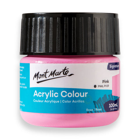 Màu nước acrylic 100ml Mont Marte - Màu Hủ Acrylic màu classic/ màu nhũ ánh kim/ màu phản quang