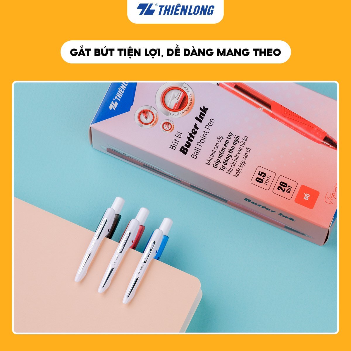 Bút bi Thiên Long TL-095 0.5mm (20)