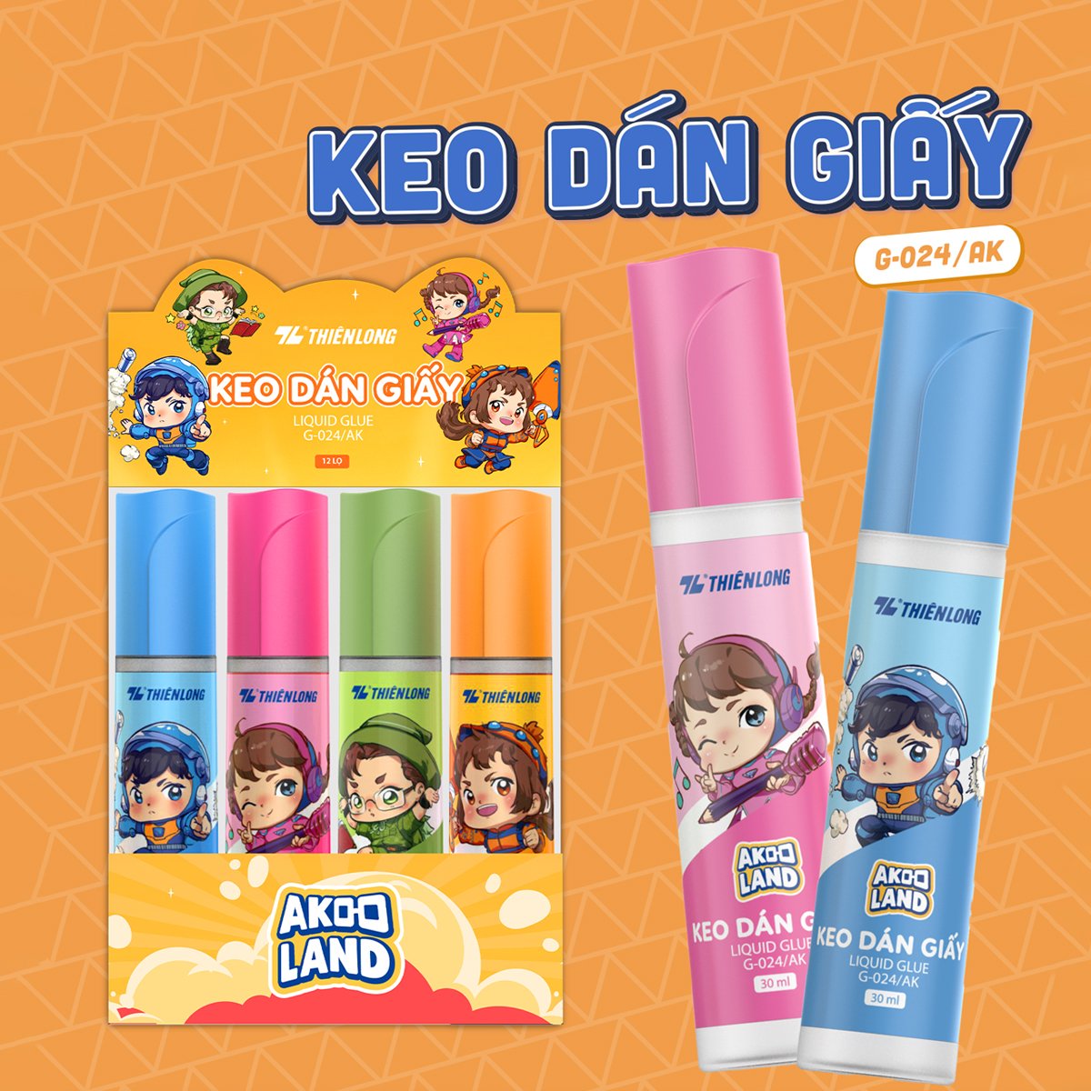 Hồ keo dán giấy nước Thiên Long G-024/AK 30ml (12)