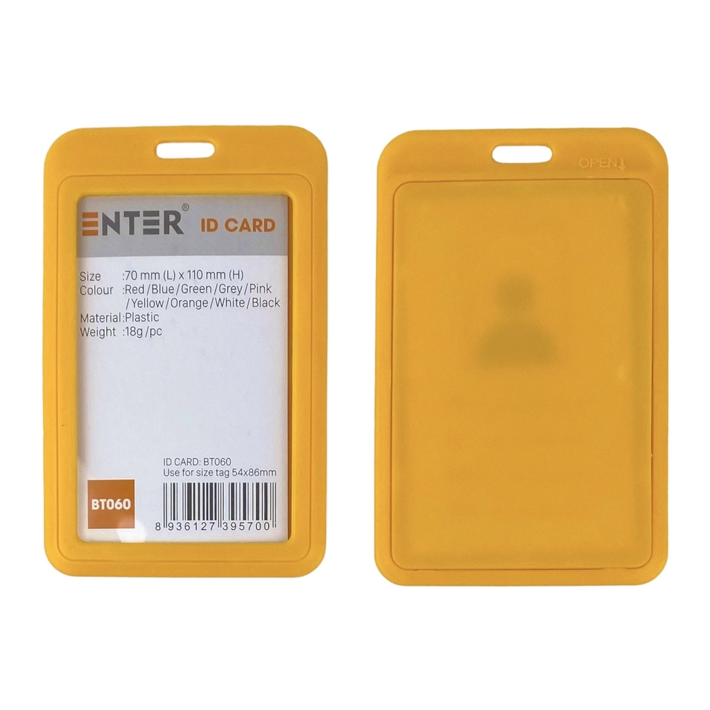 Bảng tên nhựa cứng Enter BT060 54x86mm (10)