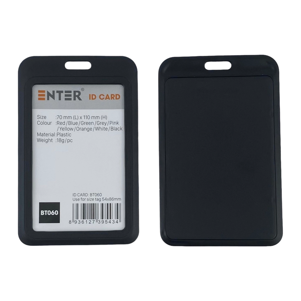 Bảng tên nhựa cứng Enter BT060 54x86mm (10)