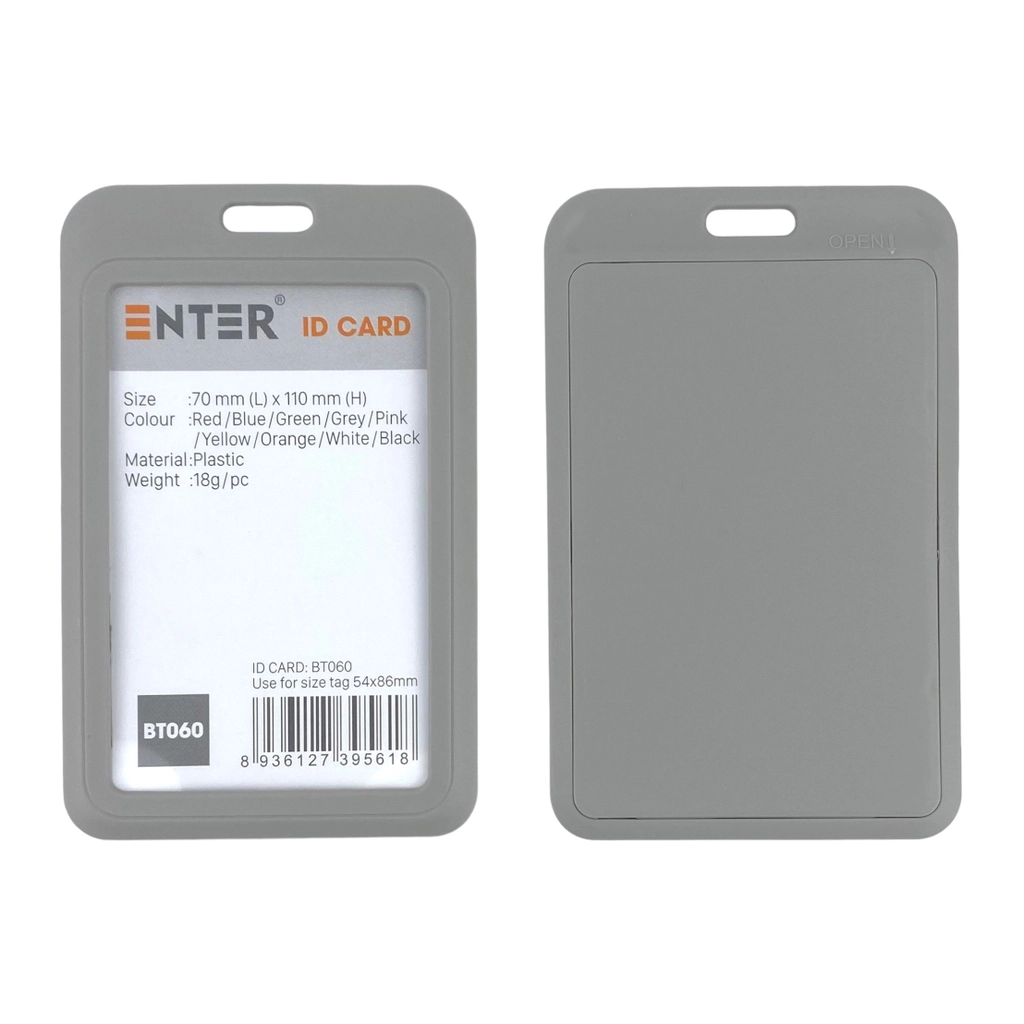 Bảng tên nhựa cứng Enter BT060 54x86mm (10)
