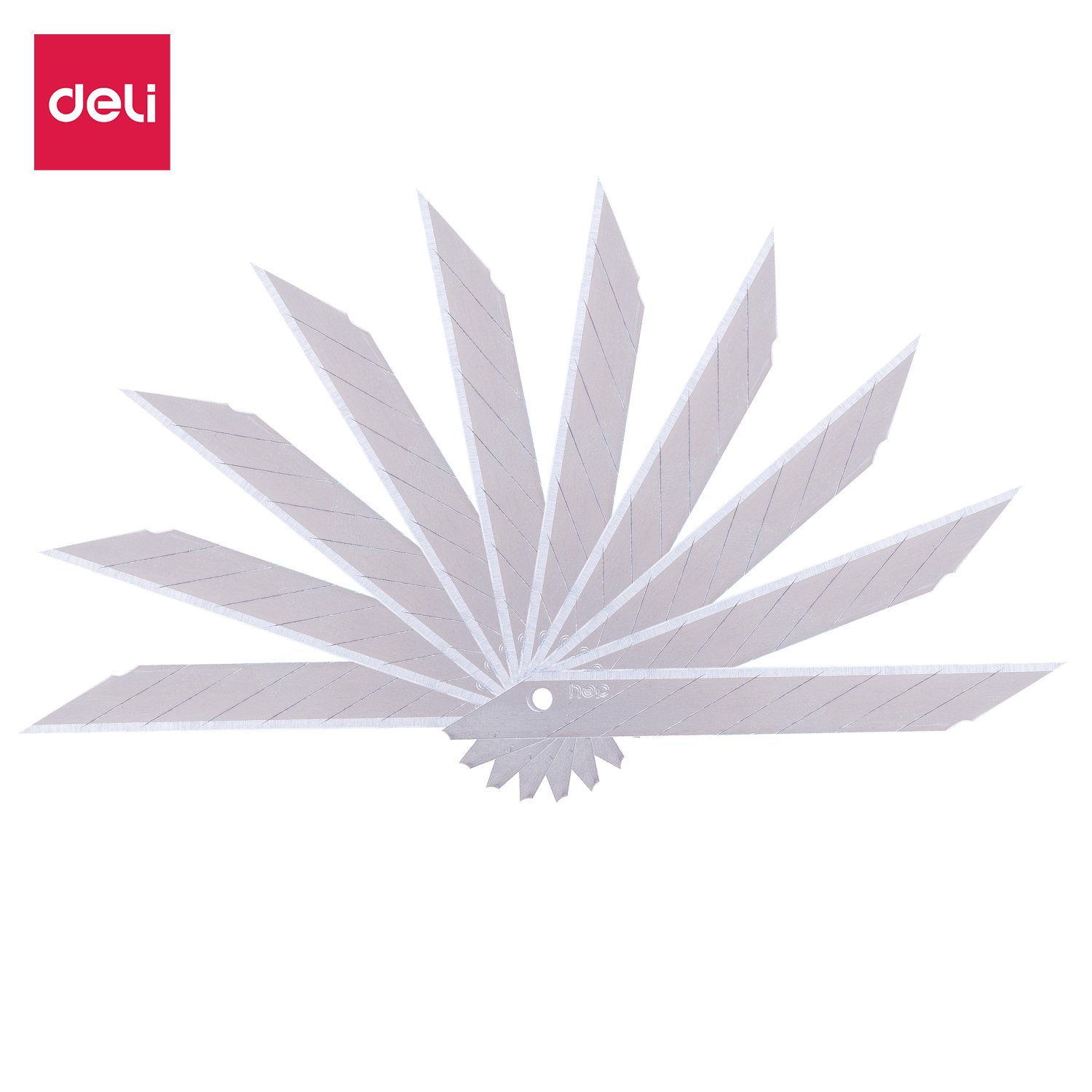 Lưỡi dao rọc giấy nhỏ 9mm 30 độ Deli 2015 (10 lưỡi/ ống) (36/432)
