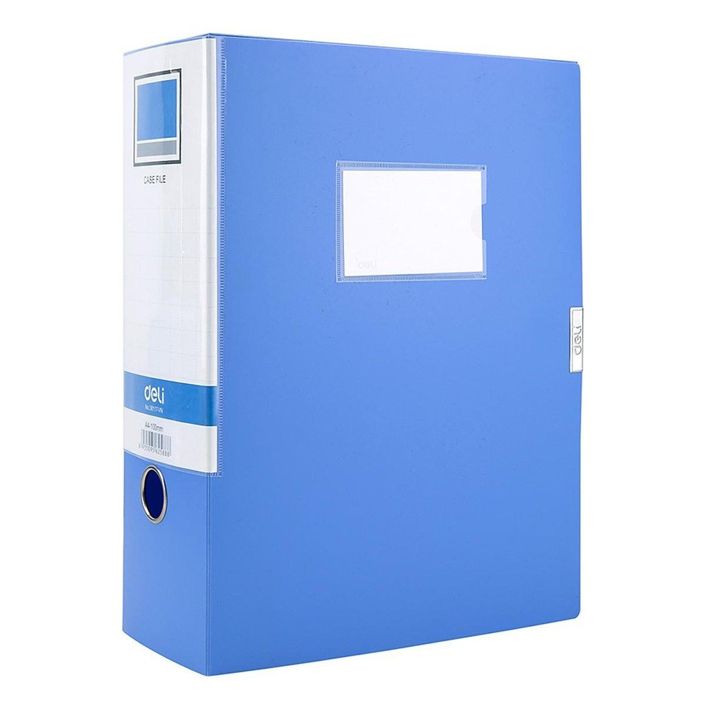 Bìa hộp nhựa A4 Deli 38117-VN 10cm