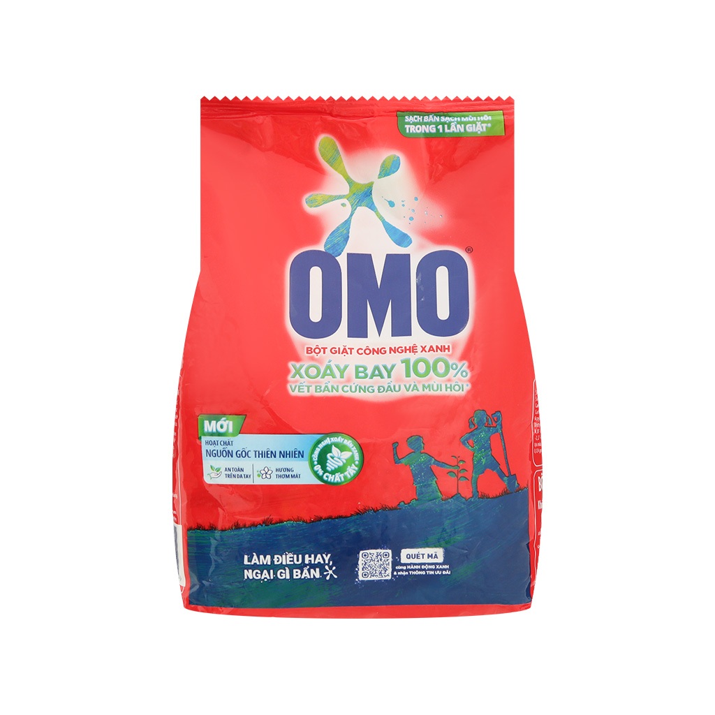 Bột giặt OMO công nghệ xanh 380g (36 túi / thùng)