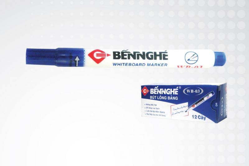 Bút lông bảng Bến Nghé WB-03 nét 1.1mm cây bé (10) - Viết lông viết bảng trắng xóa được