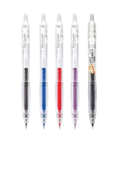Bút gel bấm Baoke PC1954 Pure ngòi ST 0.5mm (12)