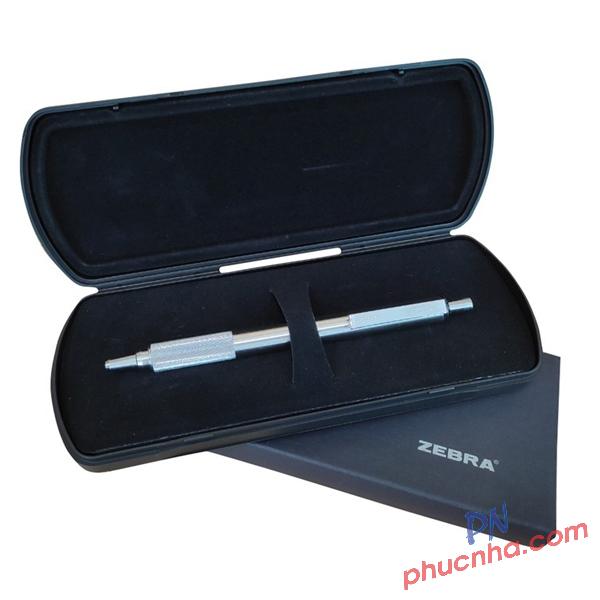 Bút bi bấm F-701 Zebra BAZ47 0.7mm, Xanh