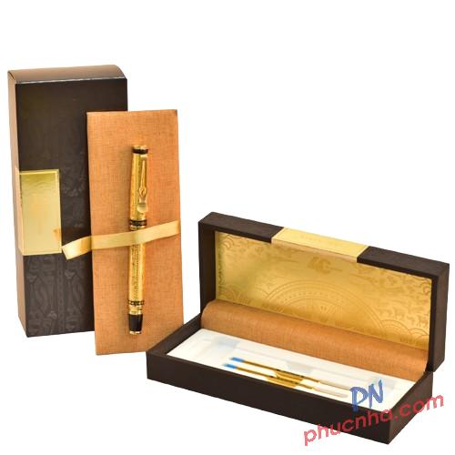 Bút bi cao cấp Bizner BIZ-16/40YEARS - Mạ vàng 22K (Tặng kèm 02 ruột mạ vàng)
