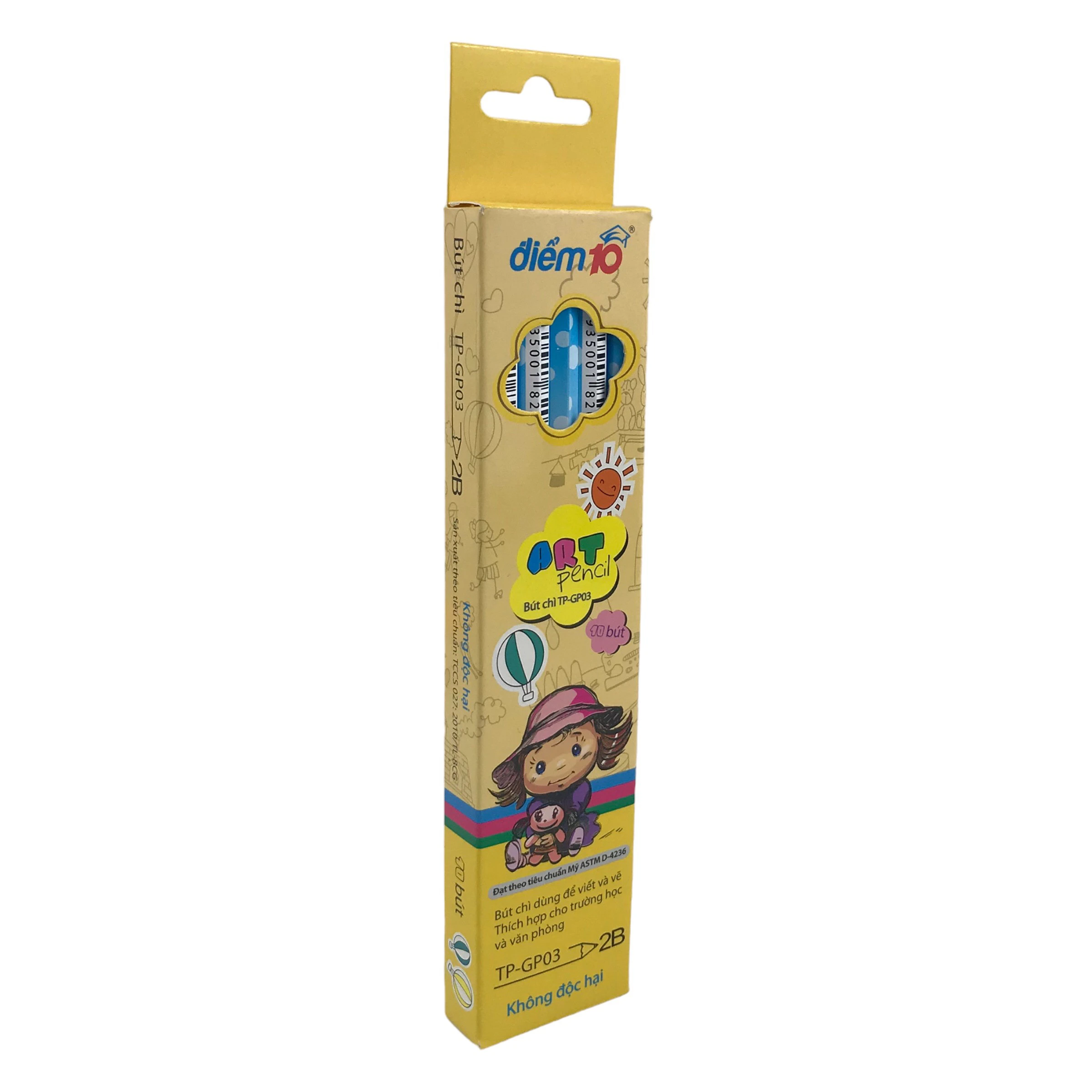 Bút chì gỗ 2B Thiên Long Điểm 10 TP-GP03 (10)