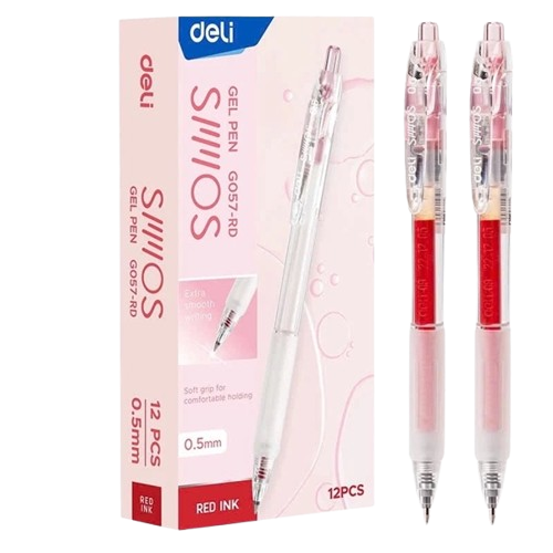 Bút gel bấm Deli G057 0.5mm (12)