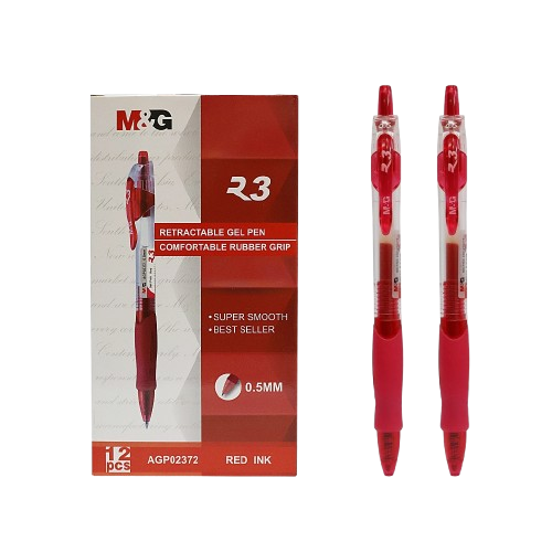 Bút gel bấm R3 M&G GP-1163 0.5mm (12)