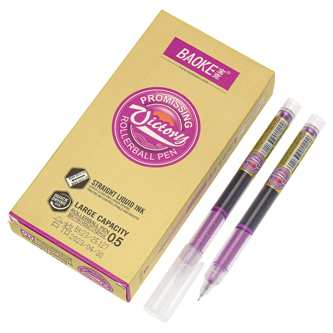 Bút gel Baoke Victory BK119 0.5mm (12)