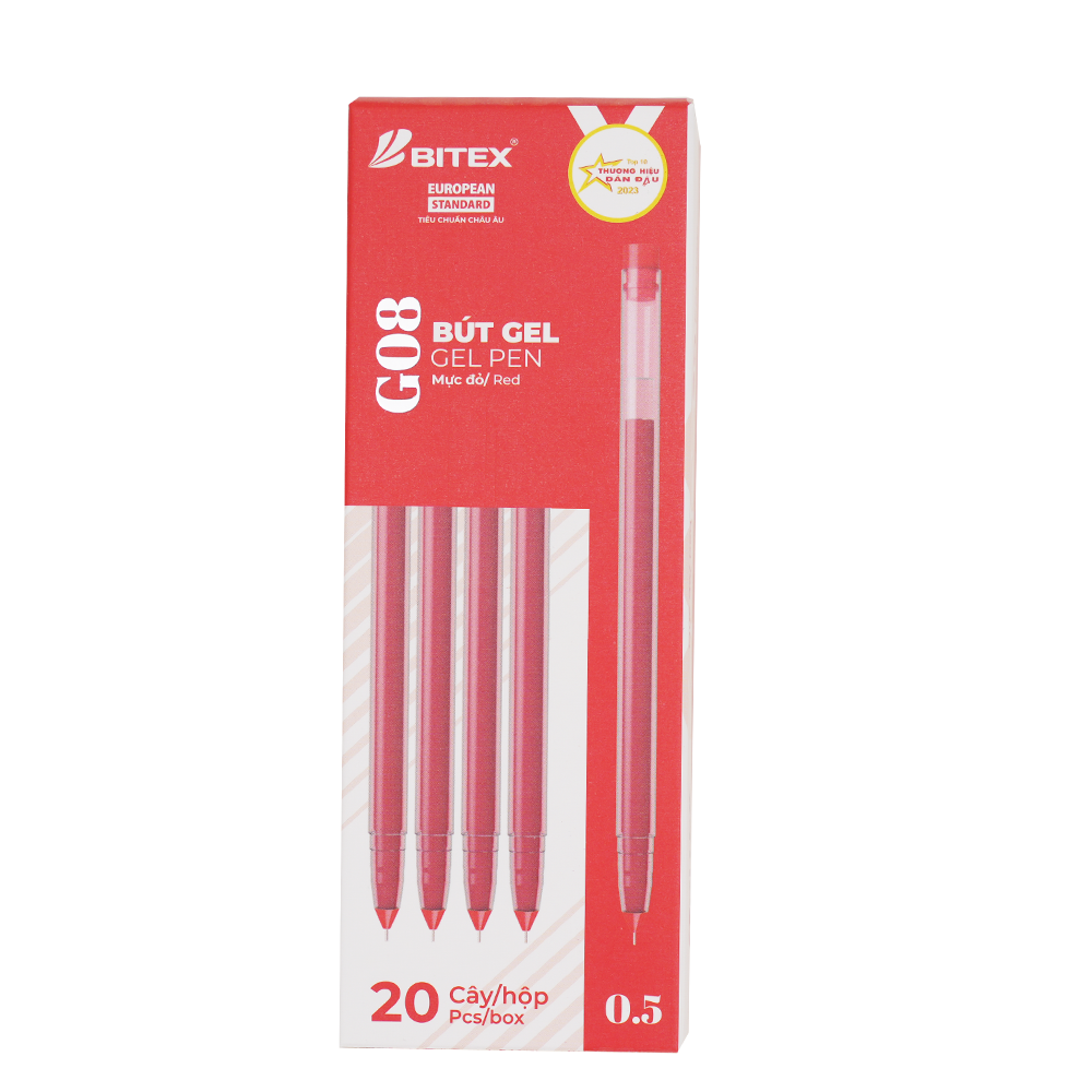 Bút gel Bitex G08 0.5mm (20)