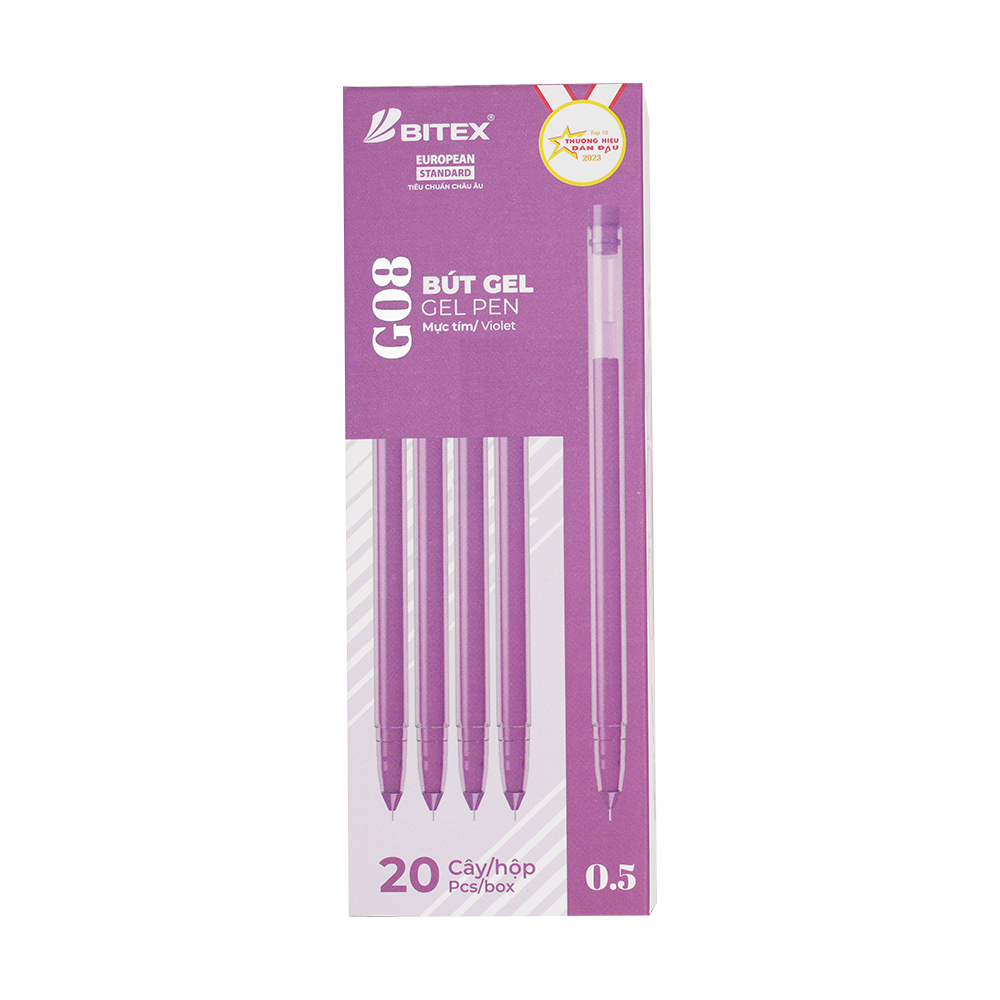 Bút gel Bitex G08 0.5mm (20)