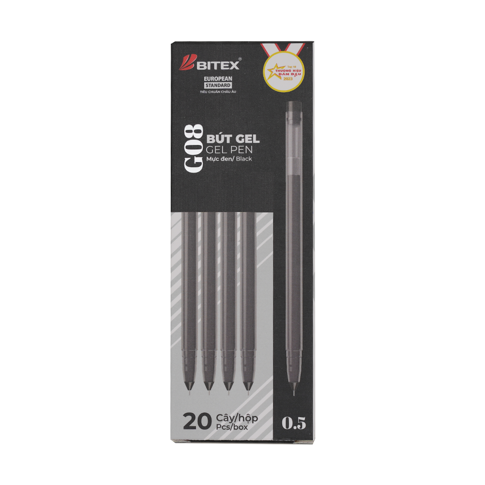 Bút gel Bitex G08 0.5mm (20)