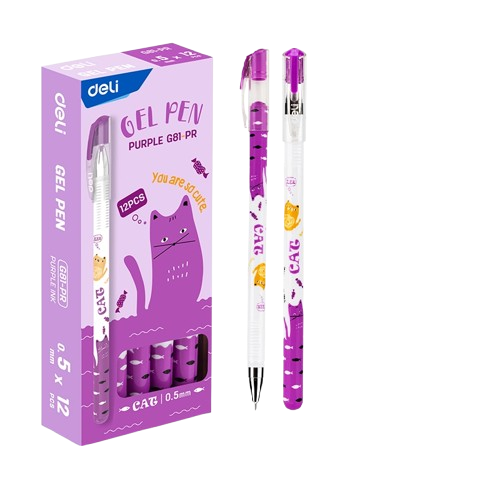 Bút gel Deli G81 0.5mm (12)