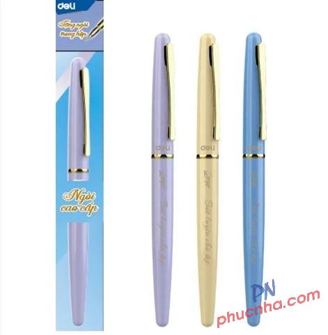 Bút máy kim loại Deli Q898 kèm ngòi(12)
