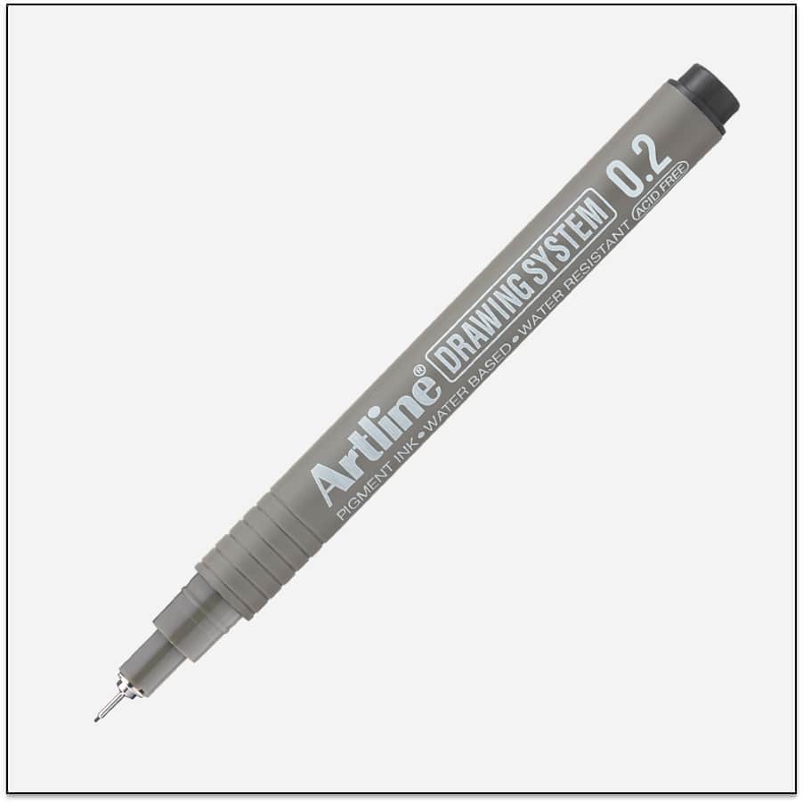 Bút vẽ kỹ thuật Artline mực đen (12)