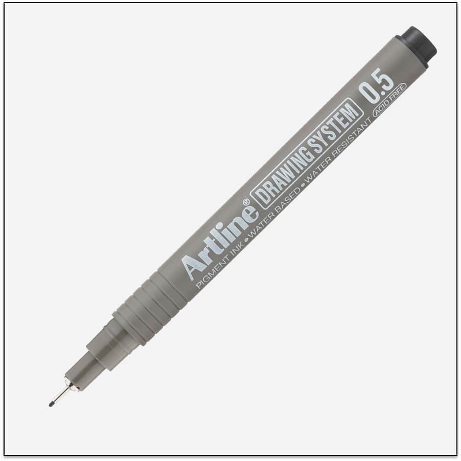 Bút vẽ kỹ thuật Artline mực đen (12)