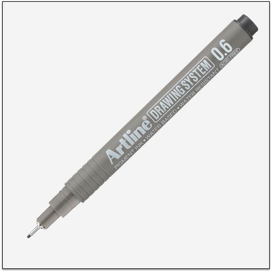 Bút vẽ kỹ thuật Artline mực đen (12)