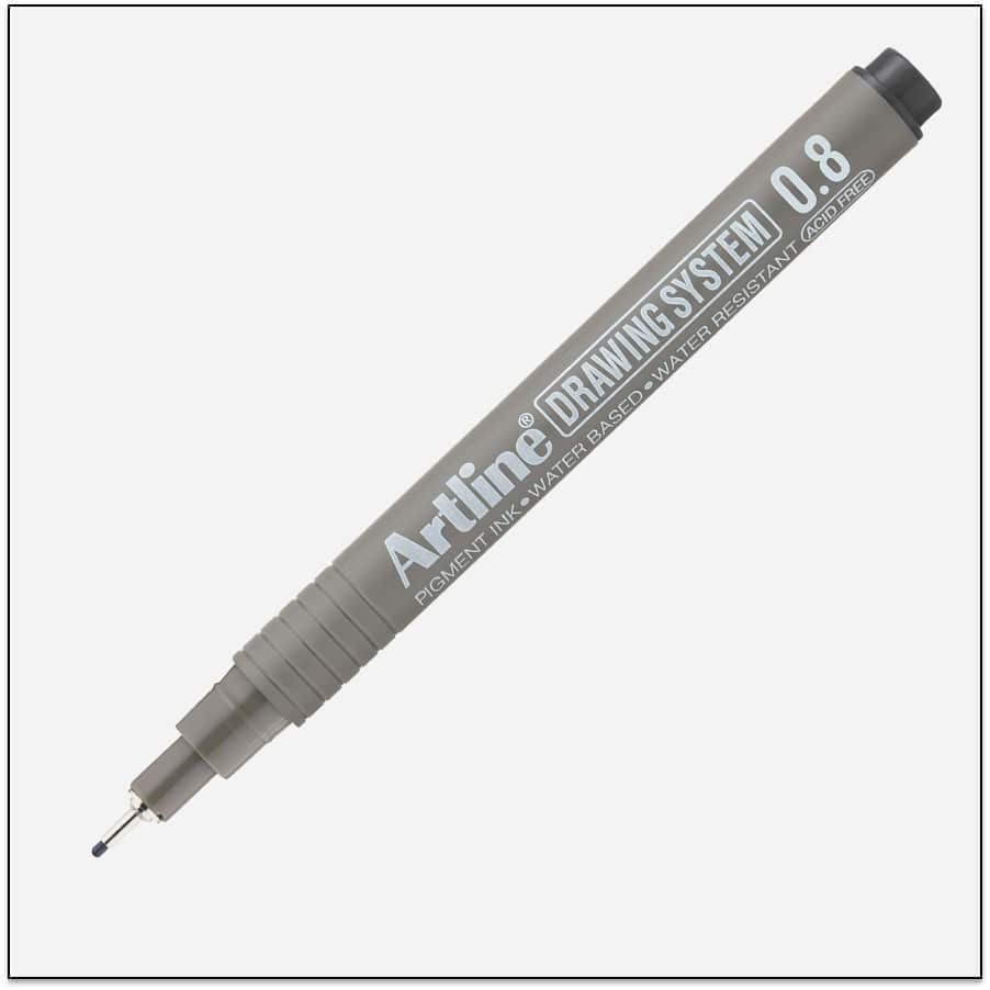 Bút vẽ kỹ thuật Artline mực đen (12)