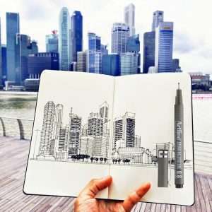 Bút vẽ kỹ thuật Artline mực đen (12)