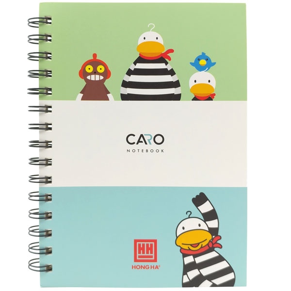 Sổ lò xo A5 Hồng Hà 4167 70gsm 200tr - Caro / Kẻ ngang