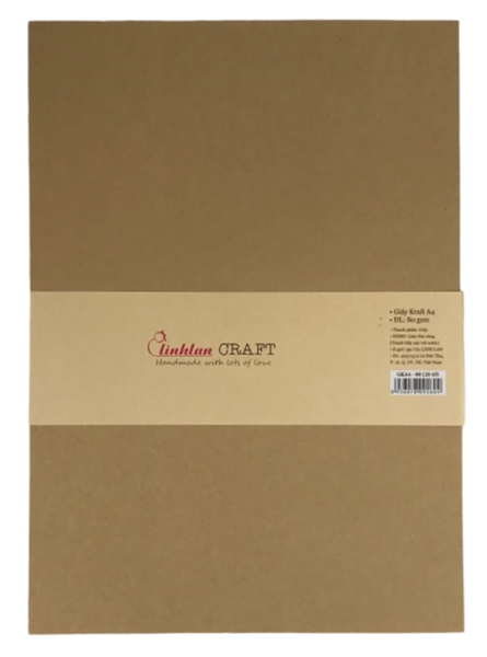 Giấy Kraft A4 (80gsm-20 tờ) Linh Lan GKA4-80 21x29.5